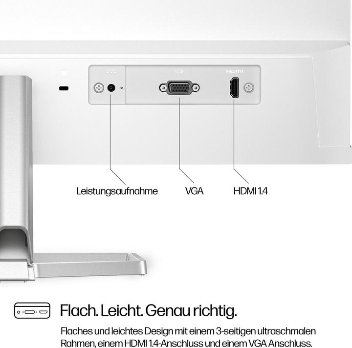 Immagine prodotto HP Series 5 23.8 inch FHD White Monitor - 524sw (1920 x 1080 pixel, 23.80")