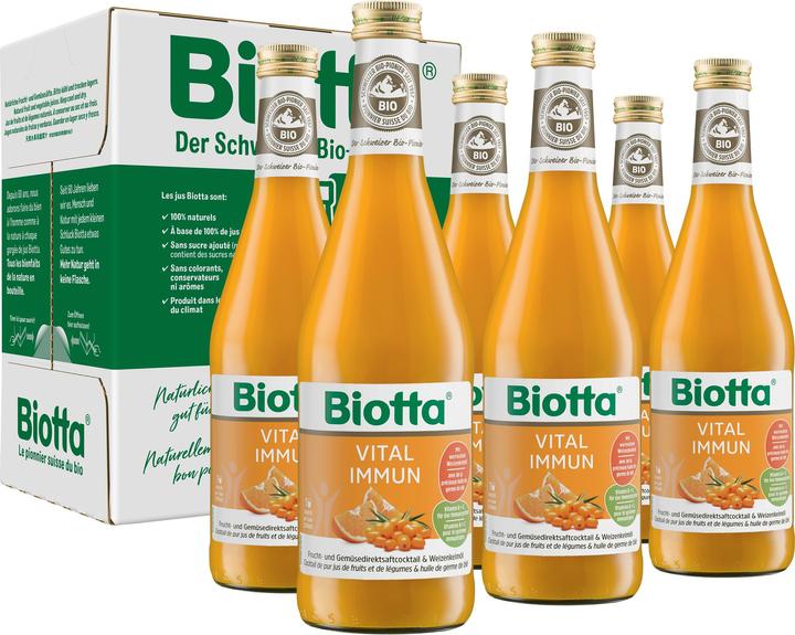 Image du produit Biotta Une immunité vitale (6 x 50 cl)