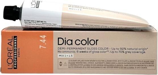 L'Oréal Paris Loreal DIA Color 7,44 Mittelblond tiefes Kupfer 60 ml (7.44 Intensives Kupferblond)