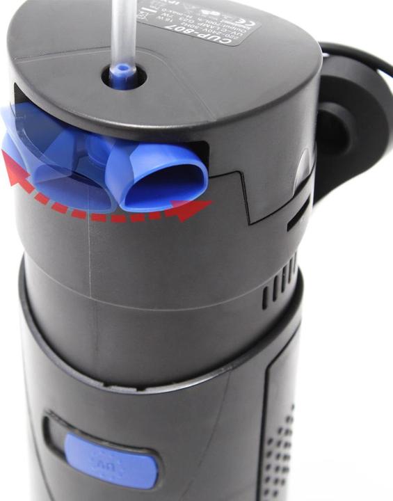 Produktbild SunSun CUP-807 Aquarium Innenfilter 700l/h Aquarium Pumpe UVC Klärer Sauerstoff (500 l, Innenfilter, Brackwasser, Süsswasser, Salzwasser)