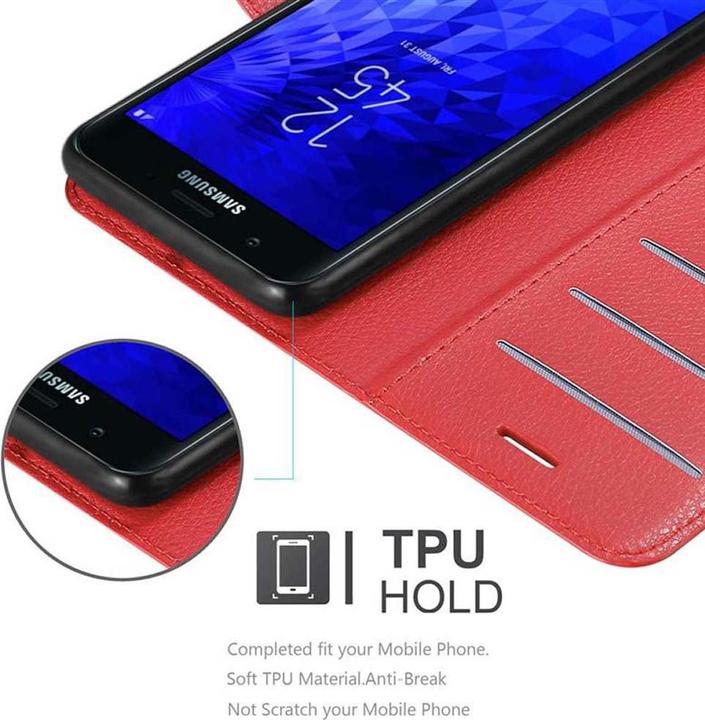 Actual product image Cadorabo Book with stand function cover (Samsung Galaxy J7 2018)