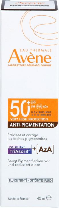Produktbild Avène Anti-Pigmentation getöntes Fluid LSF 50+ für empfindliche Haut, 40 ml Lösung