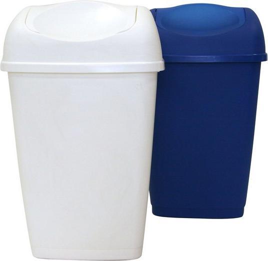 Axentia Swing lid bin, 50 l, white (50 l)