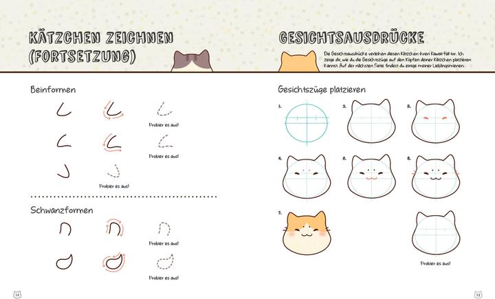 Actual product image Kawaii 75 süsse Katzen zeichnen - Schritt für Schritt