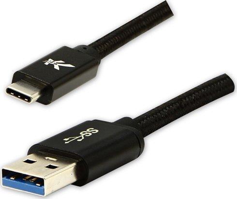 Logo Cavo USB USB-A - USB-C 1 m Nero (1 m, USB 3.2 Gen 1)