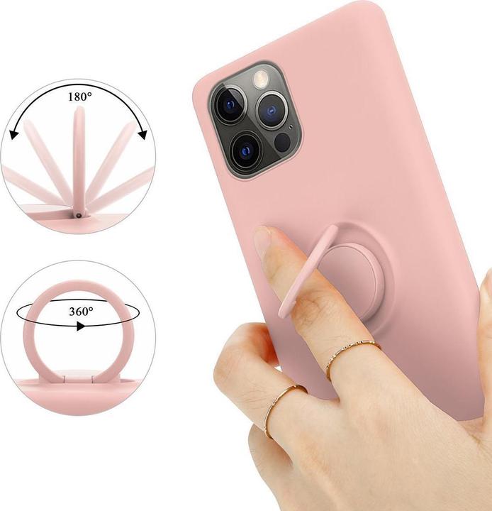 Actual product image Cadorabo TPU Liquid Ring Silicone Case Cover (Apple iPhone 13 Pro Max)