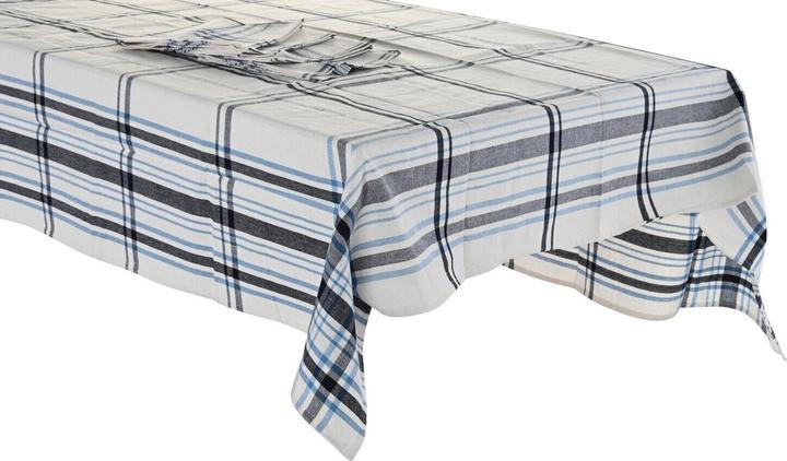 Produktbild DKD Home Decor Tischdecke und Servietten 250 x 150 x 0,5 cm Beige Blau (250 x 150 cm)