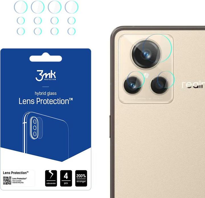 Image du produit 3MK Lens Protect Realme GT2 Master Explorer Ochrona na obiektyw aparatu 4szt (1 pièce(s), Realme GT2)