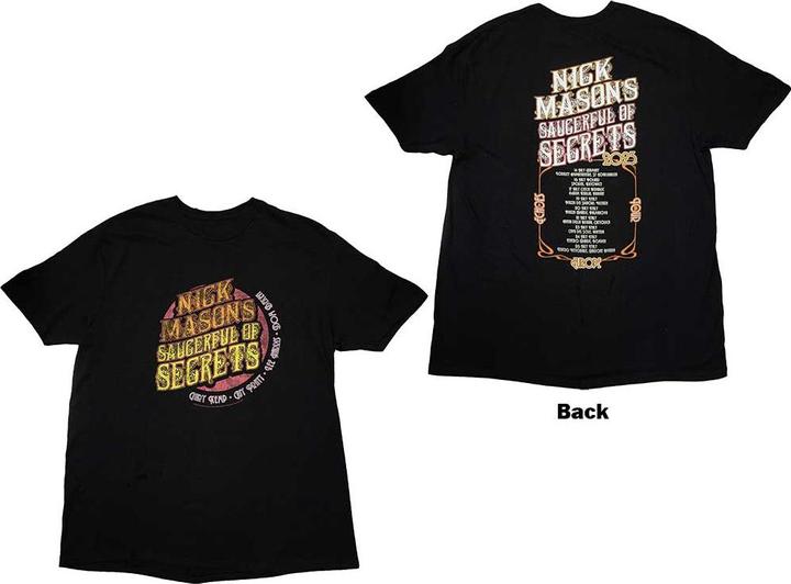Nick Masons Saucerful of Secrets Europe Tour 2023 Back Print (3XL)