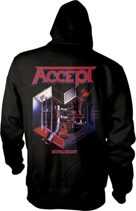 Produktbild Accept Metal Heart 1 (Zipper-Hoodie) (S)