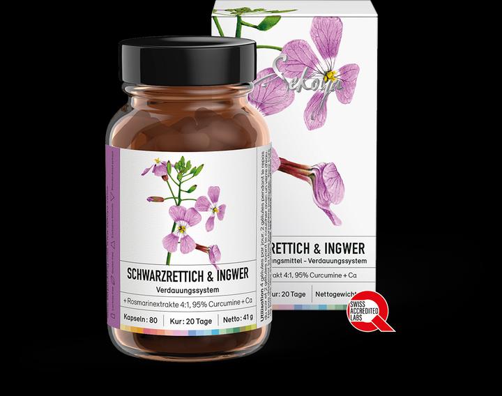 Image du produit Sekoya Radis noir & Gingembre | Détoxication du foie (80 pièce(s), Capsules)