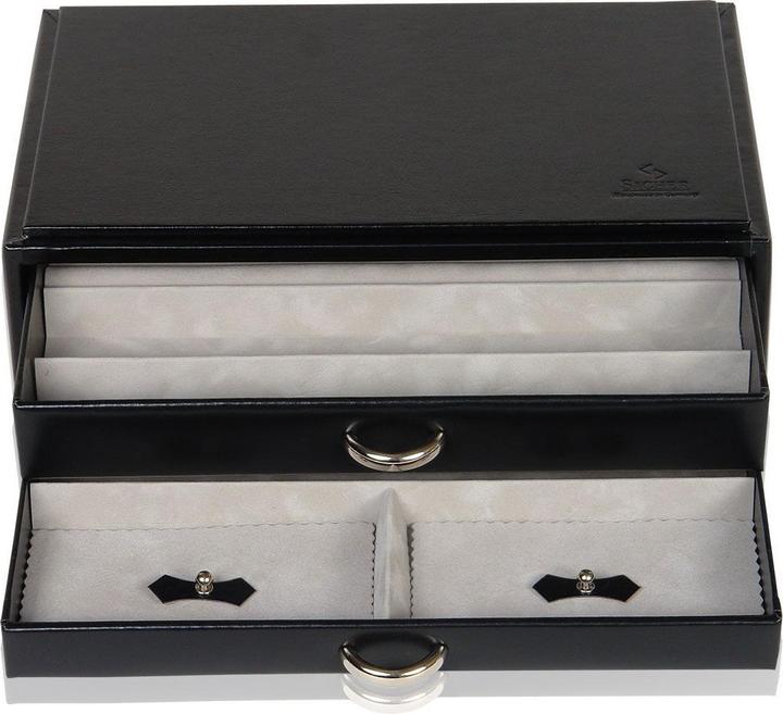 Produktbild Sacher Schmuckkästchen Vario / Perlenketten- & Ringbox - Schwarz