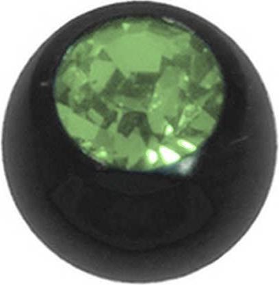 Actual product image Bijouteria Piercing (Premium crystal, Surgical steel 316L, PVD coating (black))