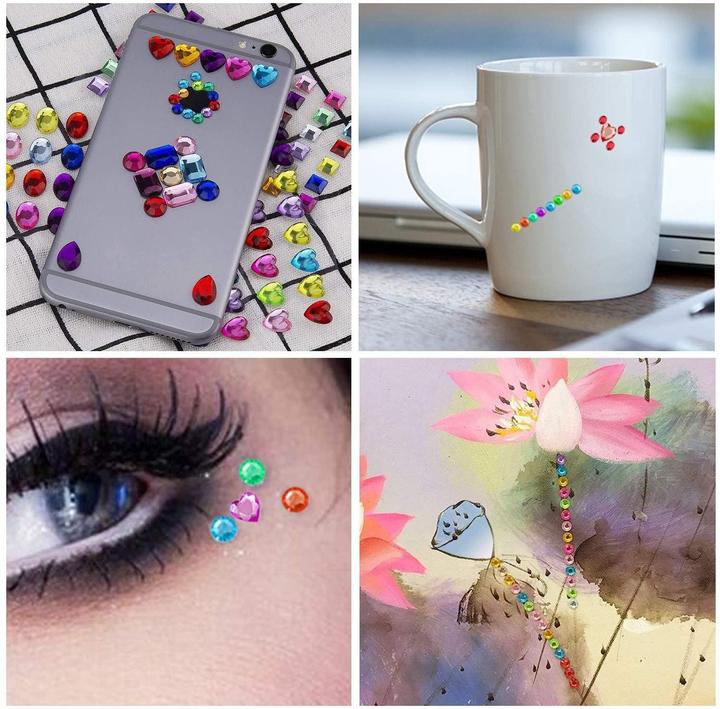Produktbild I Am Creative 3D Sticker im Edelstein Look Selbstklebende Perlen