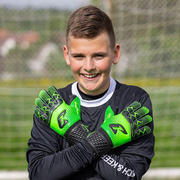 Produktbild Catch & Keep Fussballhandschuhe Kralle Protector Gr. 6 Grün Torwart Keeper Goalie Handschuhe (6)