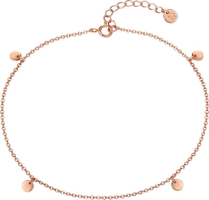 Glanzstücke München Damen Kreis Sterling Silber roségold 22,0 cm Basiskette + 3,0 cm Verlängerung - 23954 (Sterling Silber, 22 cm)