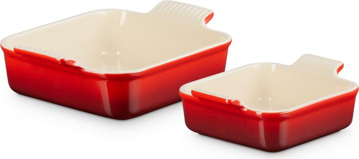 Le Creuset Plats à four Tradition (lot de 2) 13/20 cm rouge cerise
