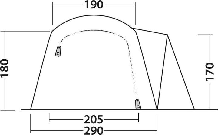 Produktbild Outwell Nevada 4 (Tunnelzelt, 22.40 kg, 4 Personen)