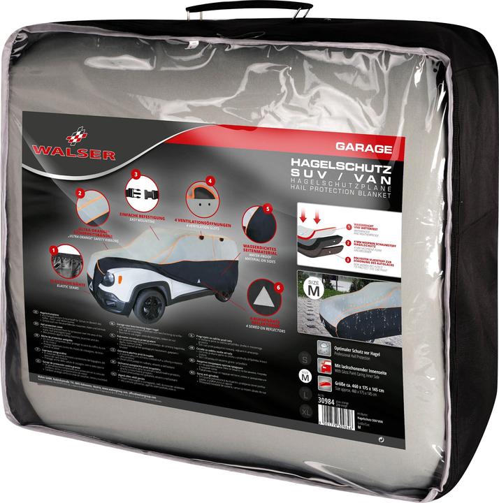 Actual product image Walser Hail protection tarpaulin SUV M 460 x 175 x 145 cm