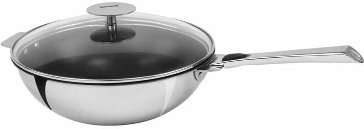 Immagine prodotto Cristel Wok Pan Strate, Ø 28cm, maniglie (28 cm, Wok, Acciaio inossidabile)
