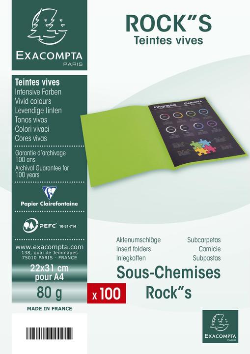 Immagine prodotto Exacompta BAHIA 80 - Buste per file A4 (A4, 100 x)