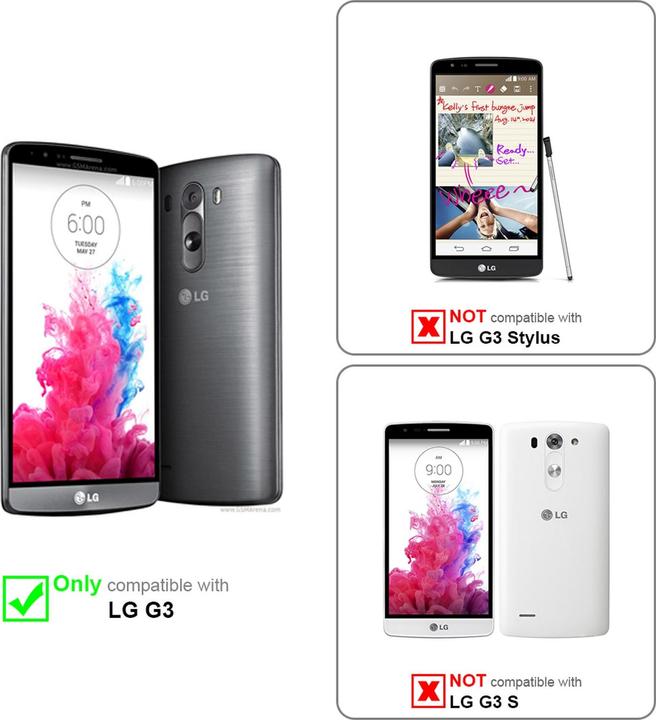 Productafbeelding Cadorabo Boek met 3 kaartsleuven Omslag (LG G3)