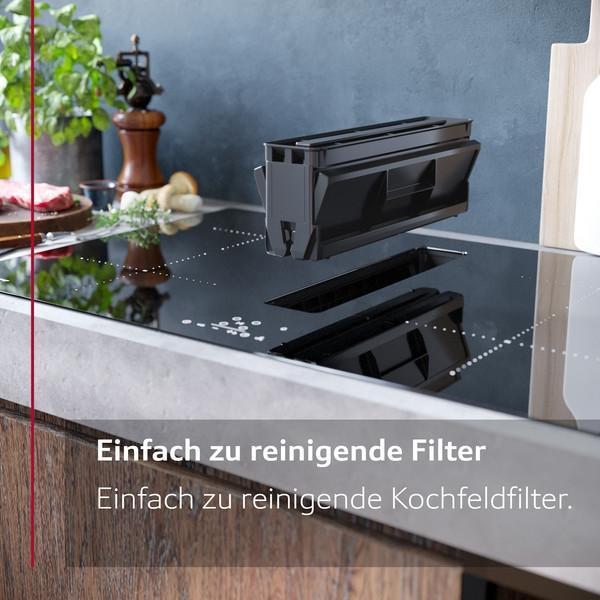 Actual product image Neff V68TTX4L0 + Z861SB2, induction hob with extractor hood, flat duct, V68TTXGA7