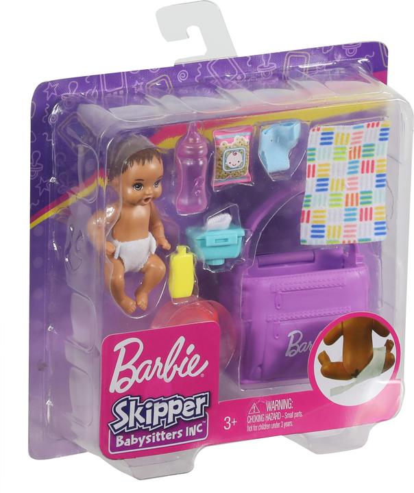 Productafbeelding Barbie Skipper Babysitters Inc. speelset met baby- of peuterpop en bijpassende accessoires