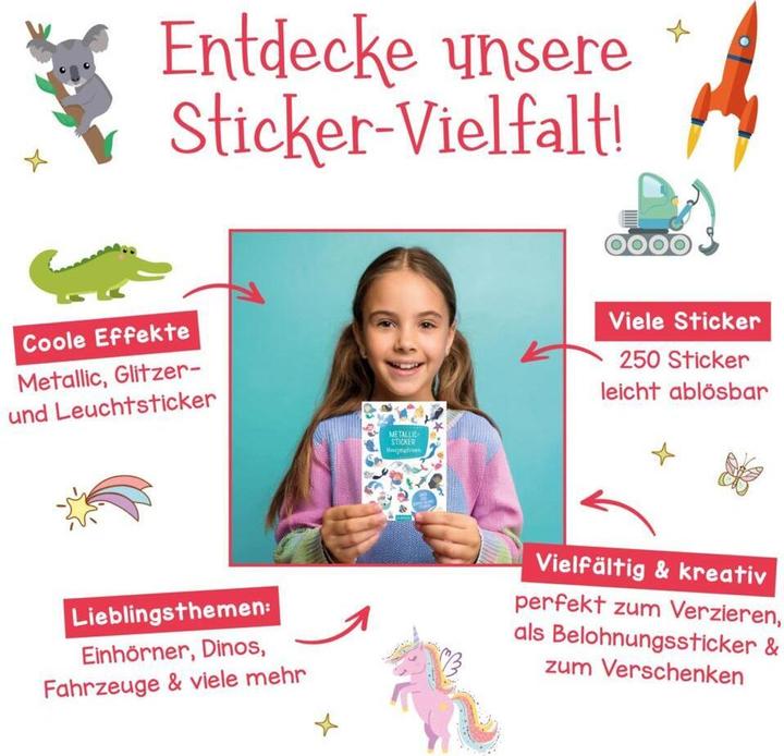 Immagine prodotto ARS Glitzerspass Einhorn-Sticker