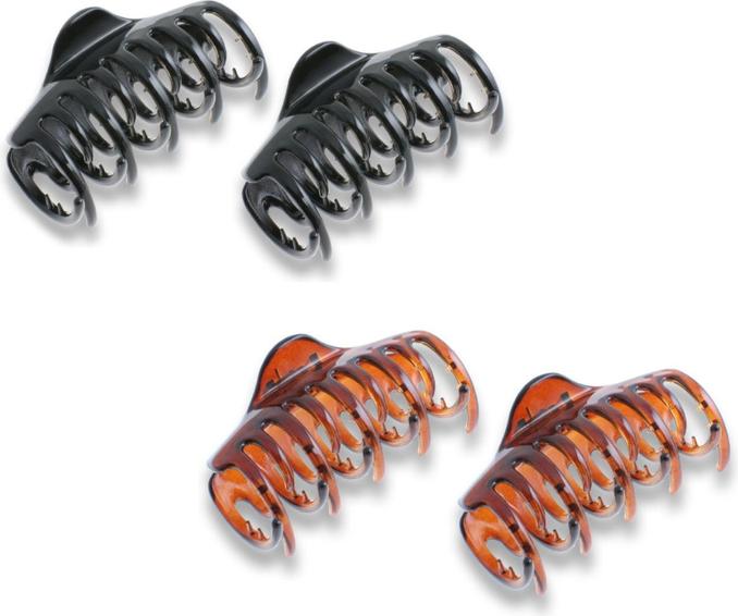Image du produit Trisa Pince à cheveux ronde grande 80 mm brun 2 pcs. (2 pcs)