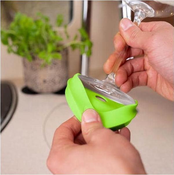 Image du produit Silwy Magnet-Kondom für Stielgläser Hellgrün (1 x)