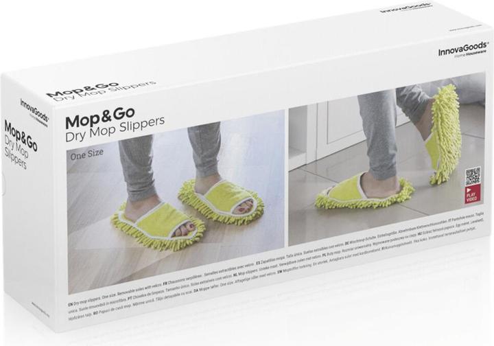Actual product image InnovaGoods Mop slippers for adults - yellow (1 pcs.)