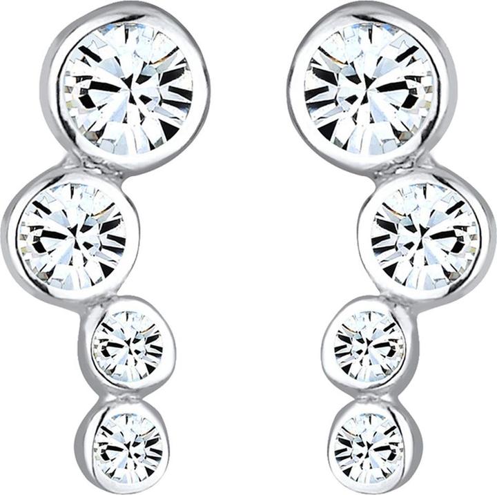 Actual product image Elli Earrings Basic Geo Trend Crystals 925 Silver (925 sterling silver, Glass crystal)