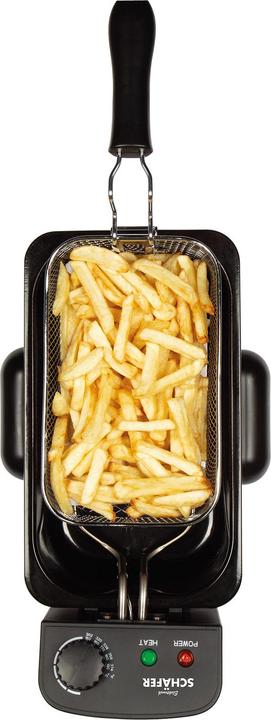 Actual product image Schäfer IT-Systems Stainless steel deep fryer with lid