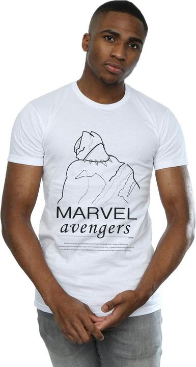 Immagine prodotto Black Panther Single Line Maglietta Uomo (L)