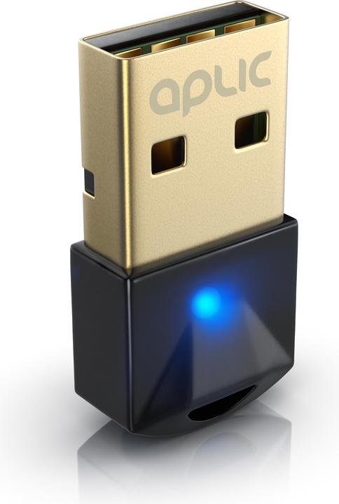 Actual product image Aplic USB Bluetooth 5.0 Stick Nano, mini BT5.0 dongle / adapter, for PC & laptop, receiver & transmitter (Transmitter & Receiver)