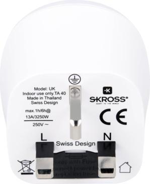 Actual product image Skross Travel Adapter ""Europe to UK""