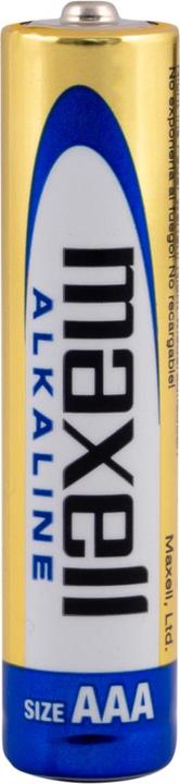 Productafbeelding Maxell Batterij Alkaline AAA Micro LR03 (4 Pcs., AAA, 210 mAh)