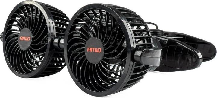 Immagine prodotto Amio Ventilatore per auto con clip 2x4" 12V