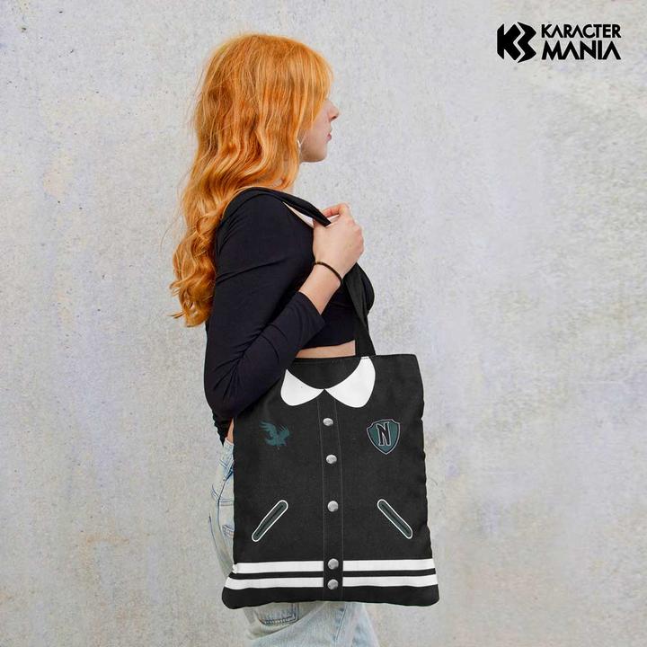 Immagine prodotto Karactermania MERCREDI - Oxford Varsity - Borsa Tote Premium '33x40x1cm'