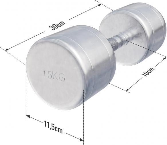 Produktbild Gorilla Sports Chrom Kurzhanteln (2 x 15 kg)
