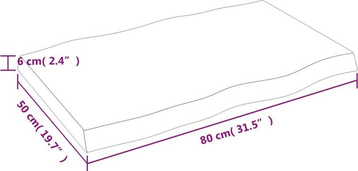 Actual product image VidaXL Chaim (80 x 50 x 6 cm)