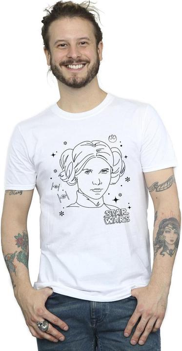 Produktbild Star Wars Episode IV: A New Hope Leia Christmas Sketch TShirt (S)