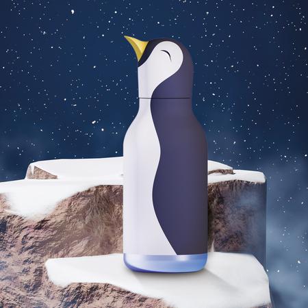 Produktbild Asobu Bestie Penguin - Thermoflasche mit Strohhalm 460 ml (0.46 l)