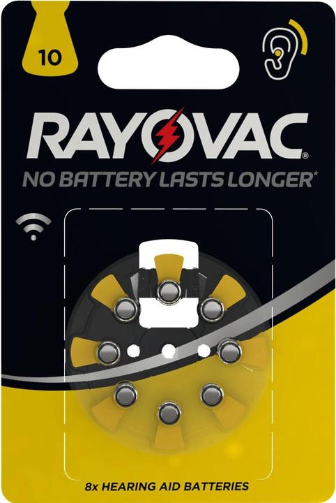 Produktbild Rayovac 10 (8 Stk., A10, 105 mAh)