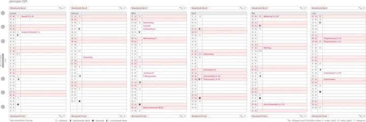 Actual product image Chronoplan Annual plan Midi 2025