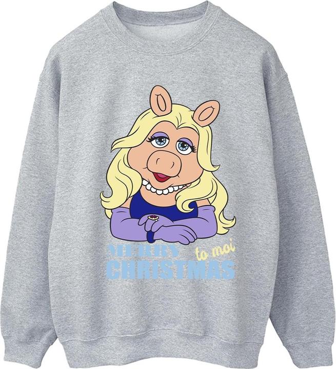 Actual product image Disney Womens/Ladies Muppets Miss Piggy Queen of Holidays Sweatshirt (XL)