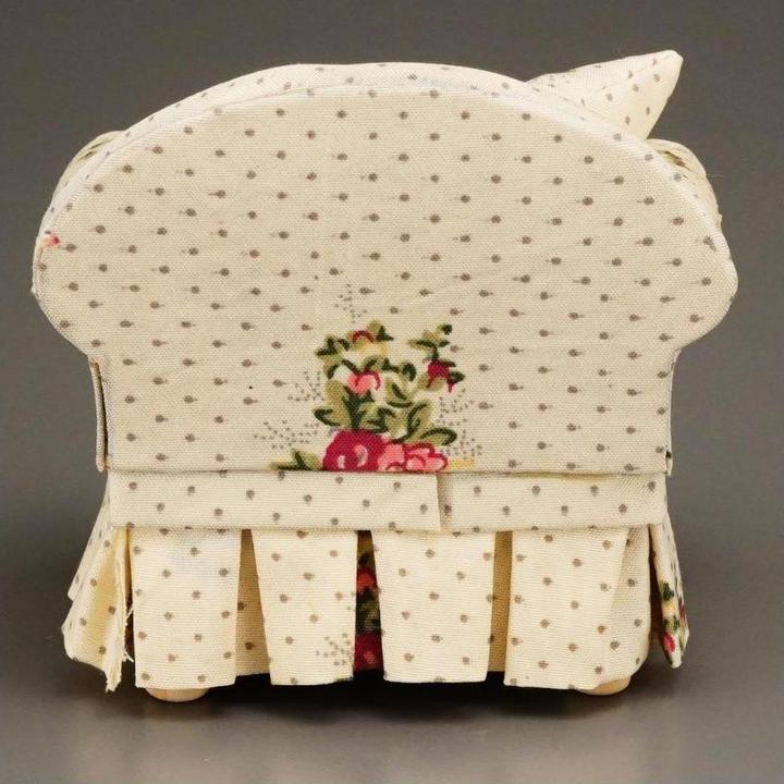 Actual product image Reutter 001.743/4 - Armchair with Rose Decor, miniature