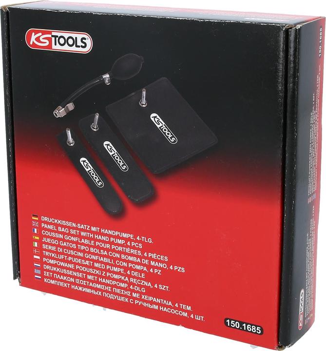 Produktbild KS Tools Druckkissen-Satz mit Handpumpe, 4-tlg