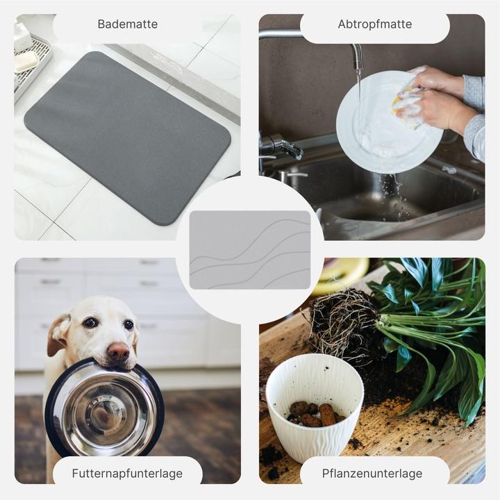 Actual product image Hermex Stone bath mat (60 x 39 cm)